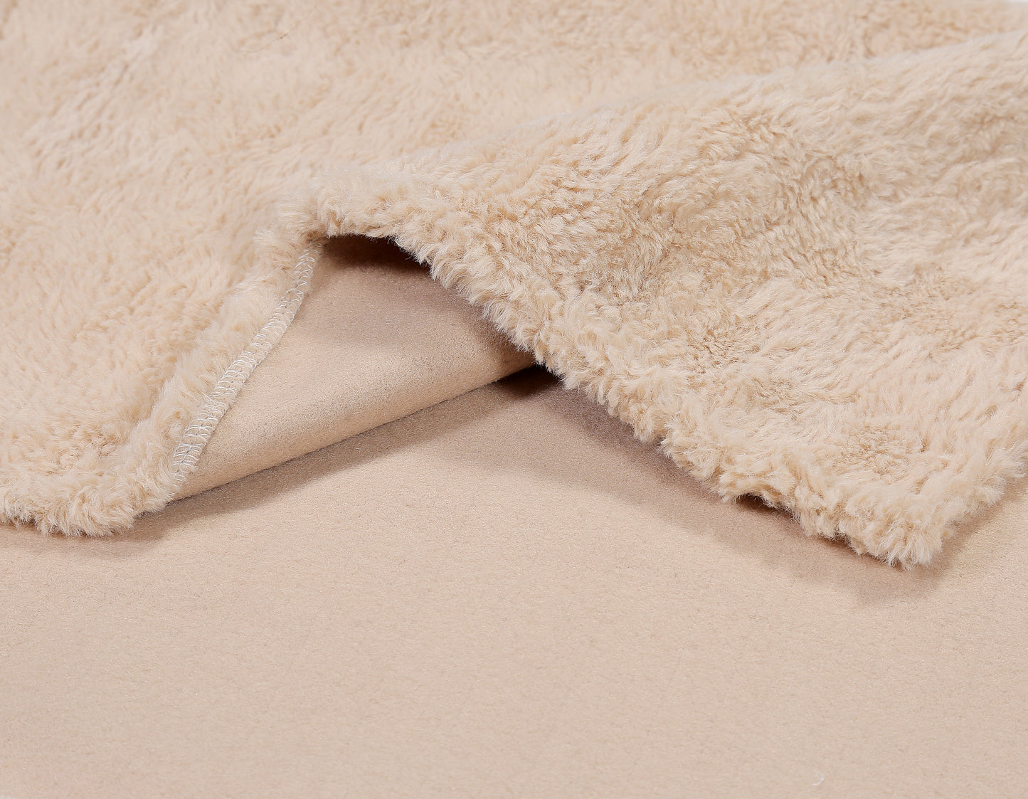 FABRIGAANZA Premium Faux Fur Rabbit Sofa Seat Cover with Heavy Antiskid Backing