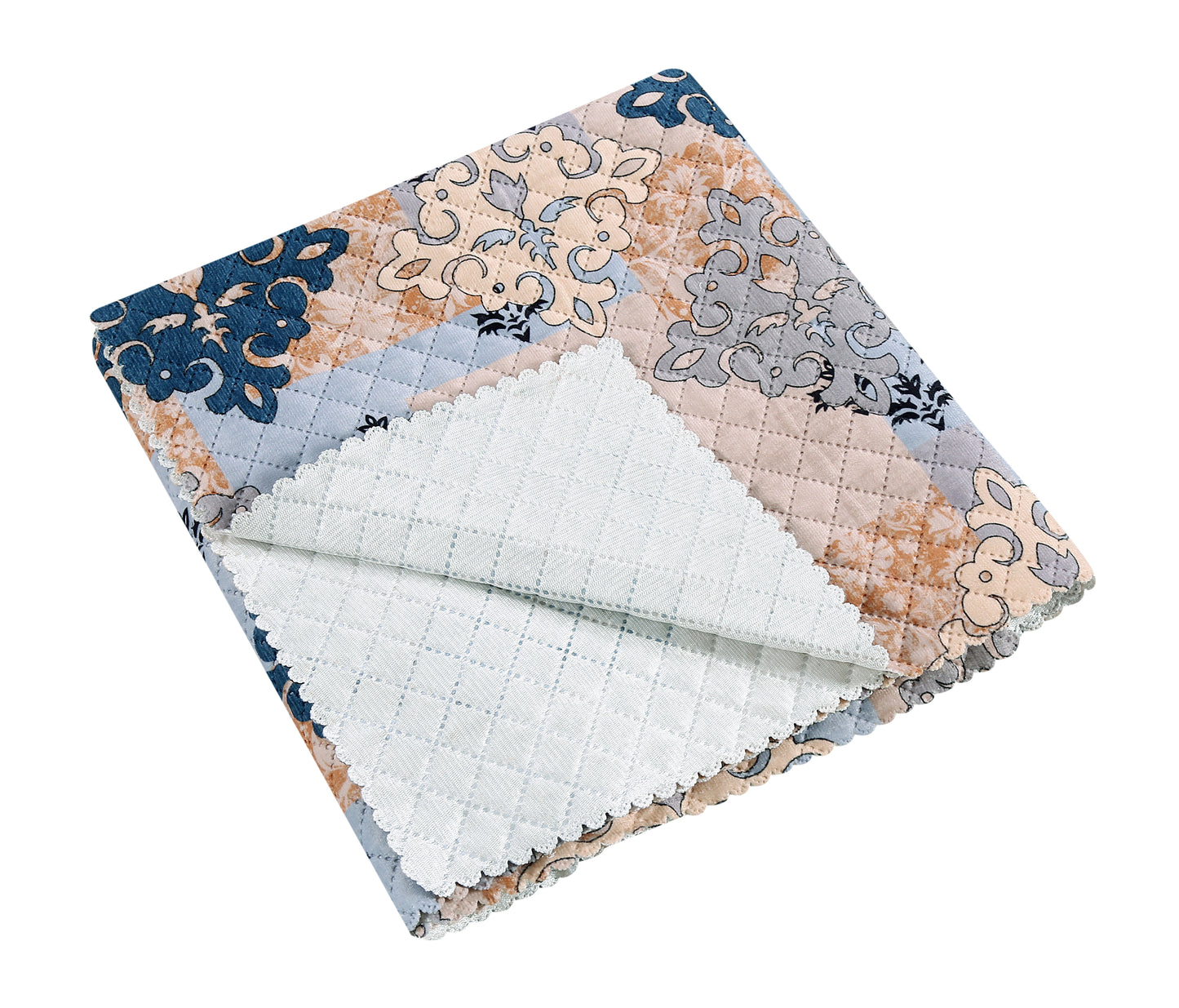 FABRIGAANZA Quilted Printed Sofa seat Cover with Heavy Antiskid Backing Sofa seat Runner -