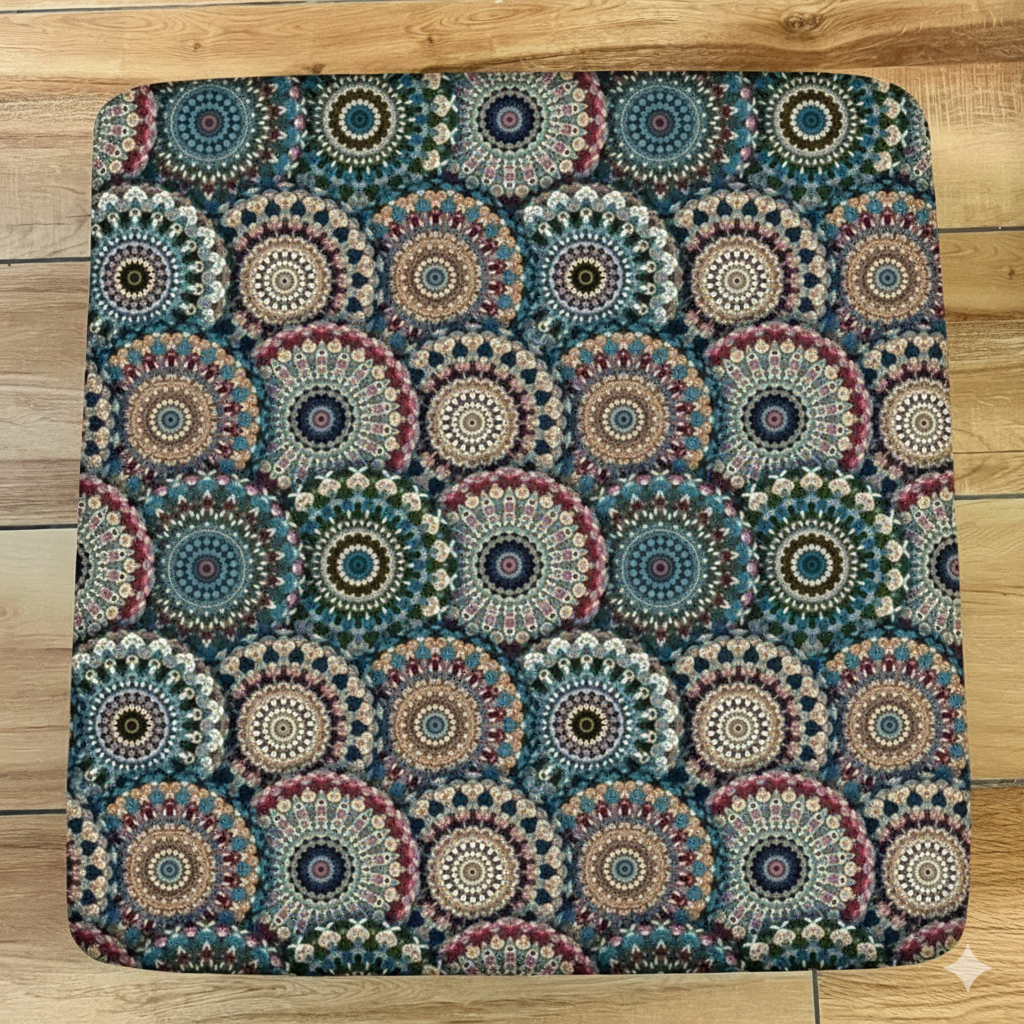 FABRIGAANZA Stretchable/Spandex Printed Sofa Slip Cover, Sofa seat Covers can use for living room, Couch, Wooden Sofas & Offices - Multicolor Rangoli